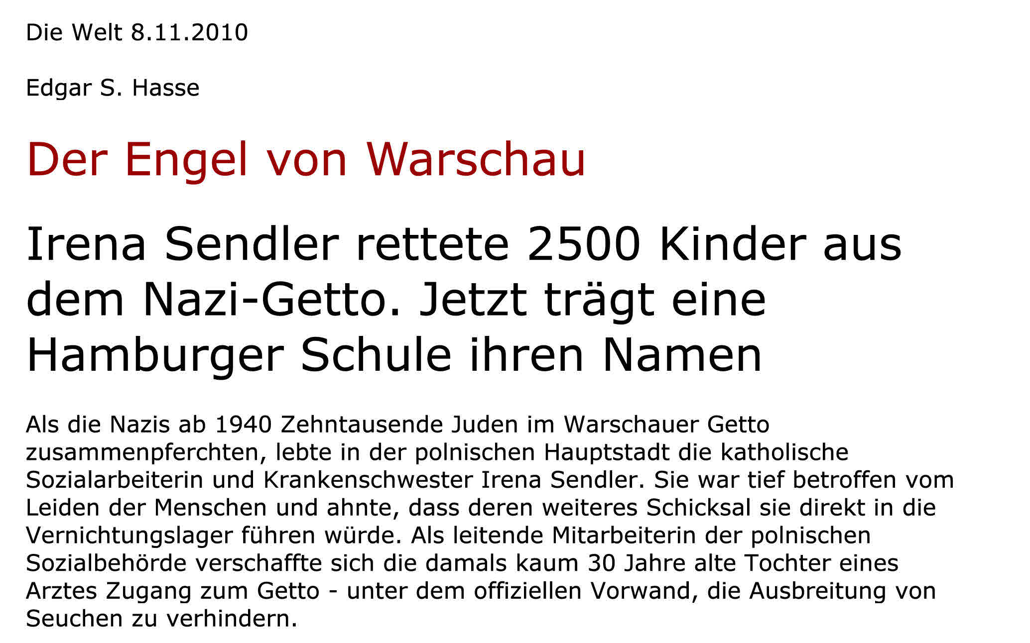 Die Welt 8.11.